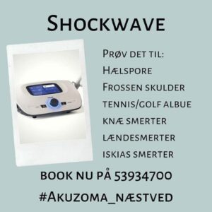 Shockwave Terapi hos AkuZoMa – behandling af hælspore, tennisalbue, skulder- og knæsmerter. Book tid nu!