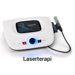 Moderne laserudstyr til smertebehandling og heling med laserterapi hos AkuZoMa i Næstved.
